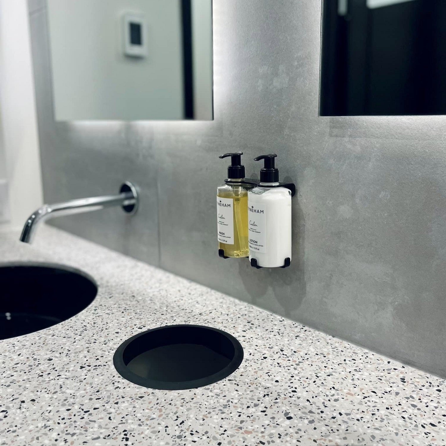 Double 300ml Security Wall Mounted Holder