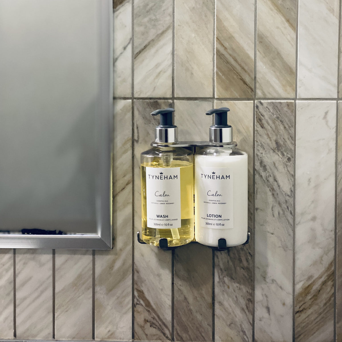 Double 300ml Security Wall Mounted Holder